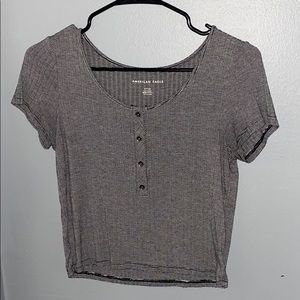 striped american eagle tee
